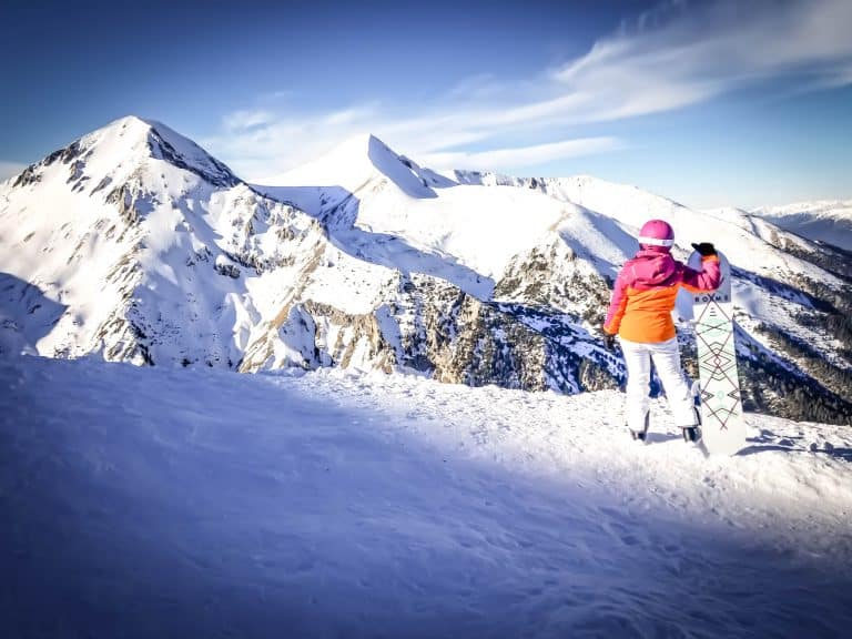 Snowboarding in Bansko
