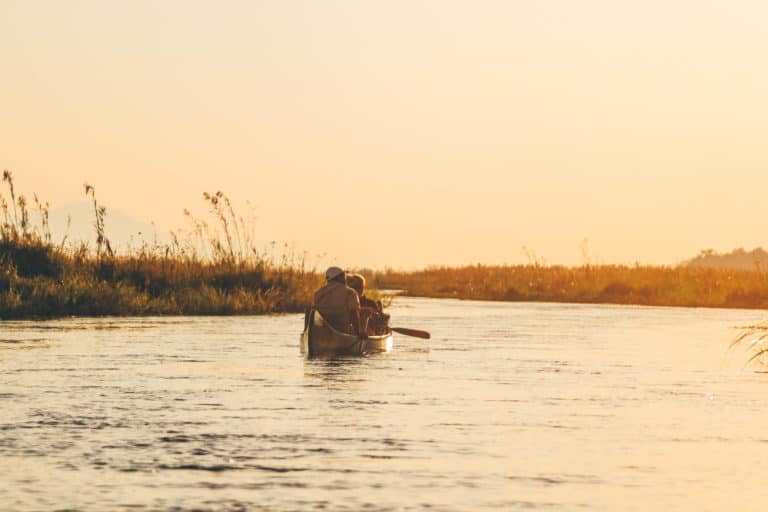 A canoe Safari in Africa