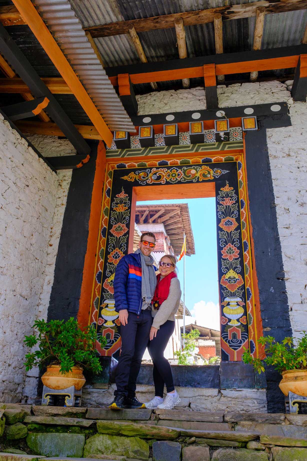 Natasha Alden and Cameron Seagle in Bumthang, Bhutan