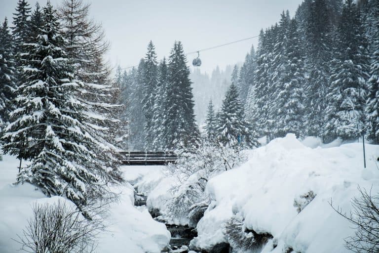 Gargellen, Austria fresh snow
