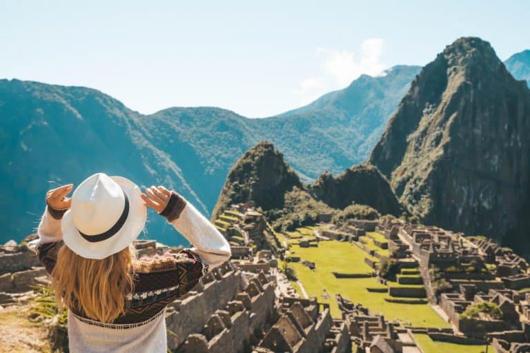 visiting Machu Picchu