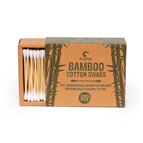 EcoFox Bamboo Cotton Swabs