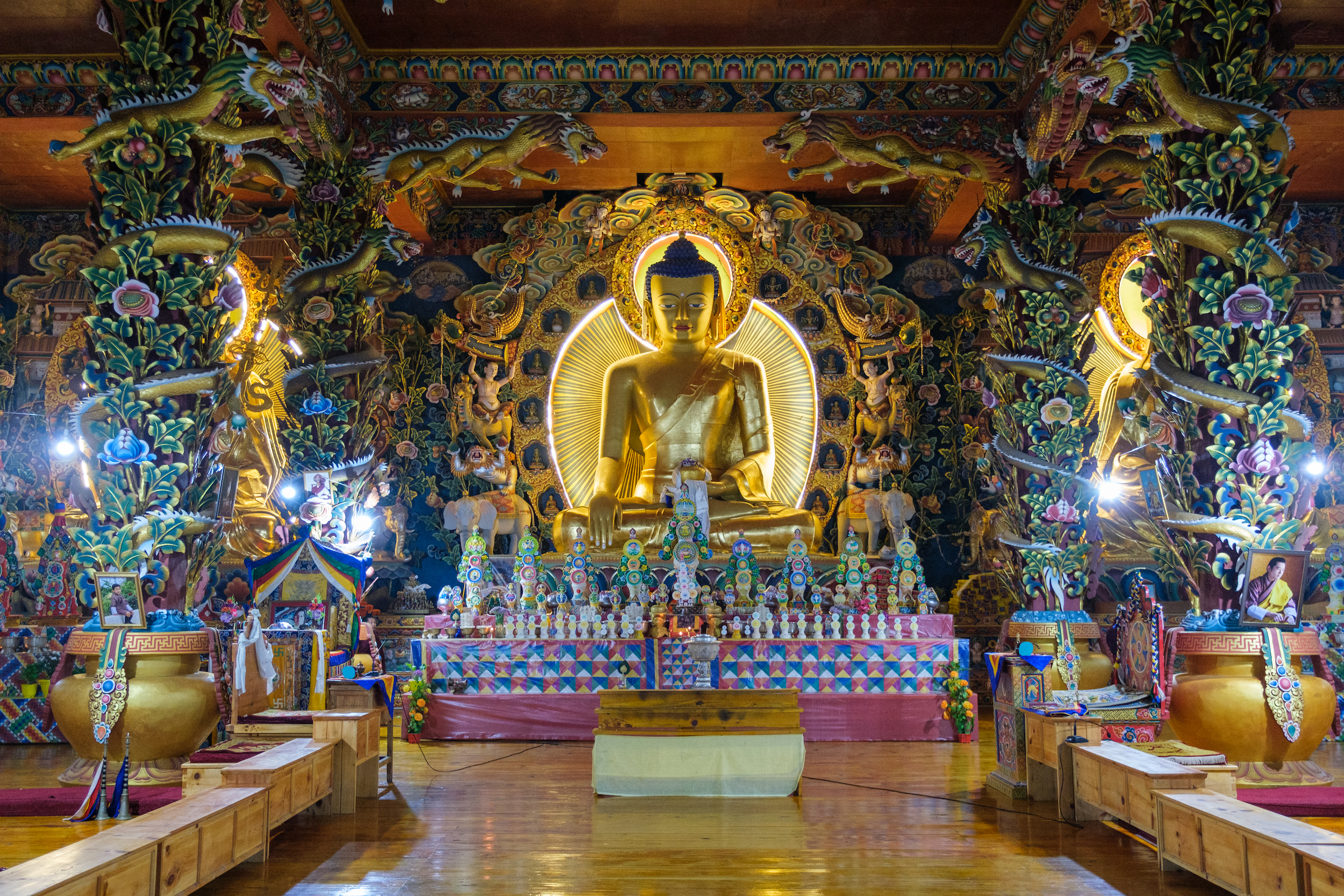 Interior Of Monastery In Gangtey