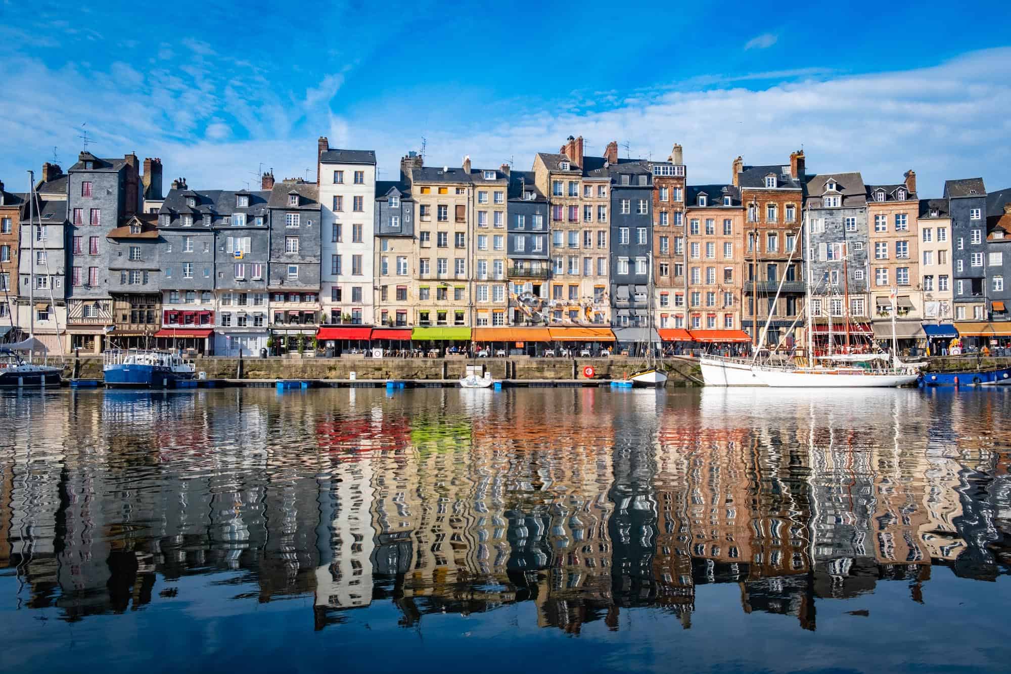 Honfleur harbor in France