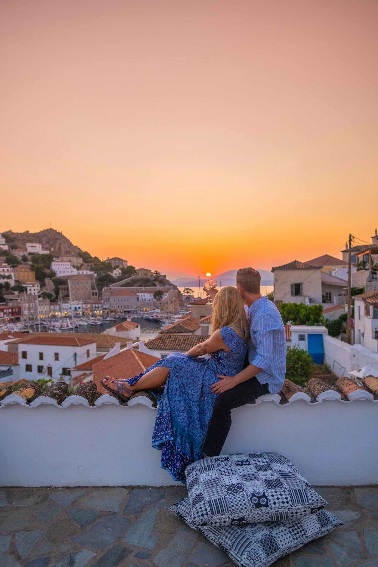 cheap honeymoon ideas - hydra island