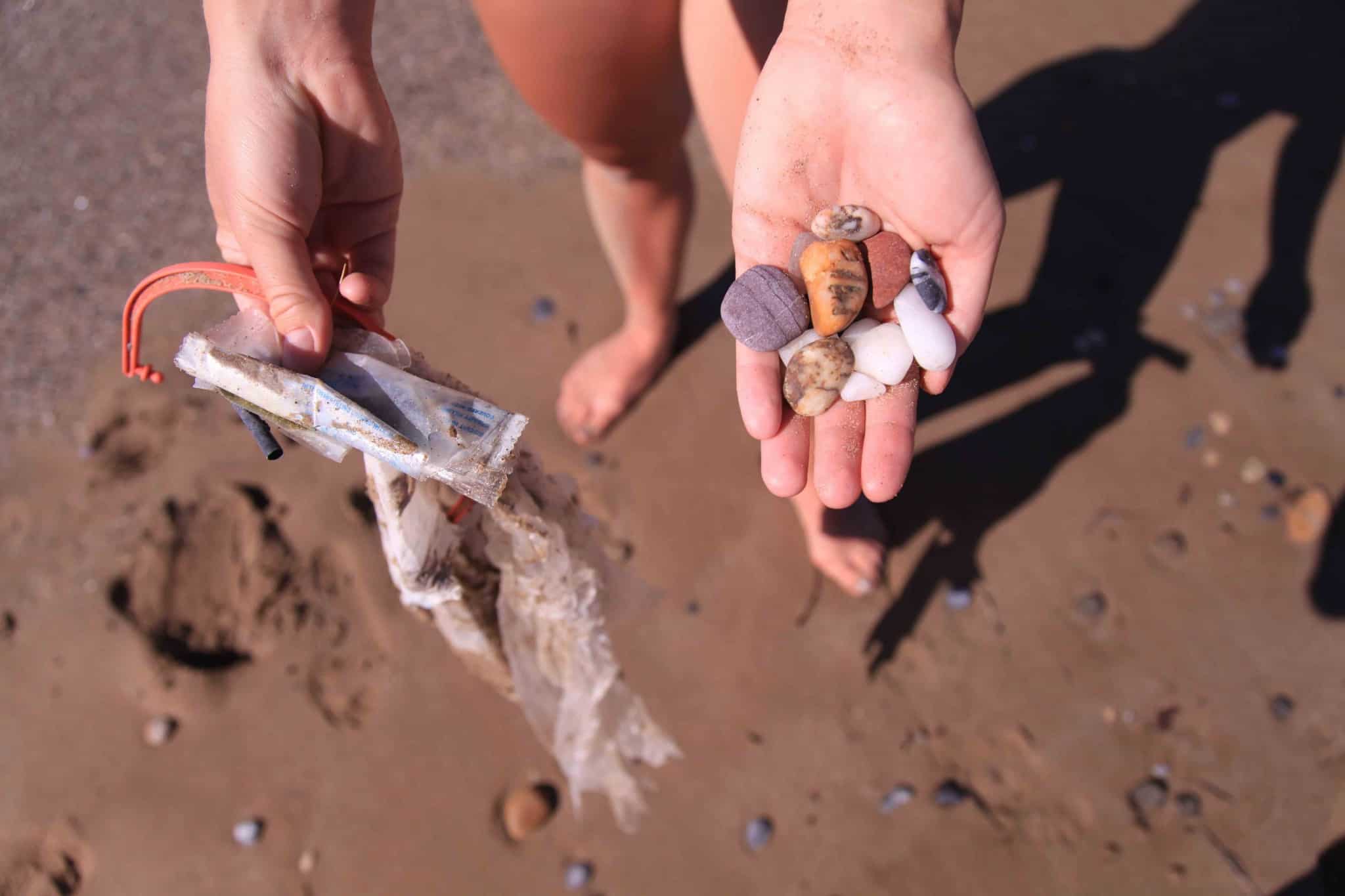 Eco Friendly Products Plastic vs Pebbles
