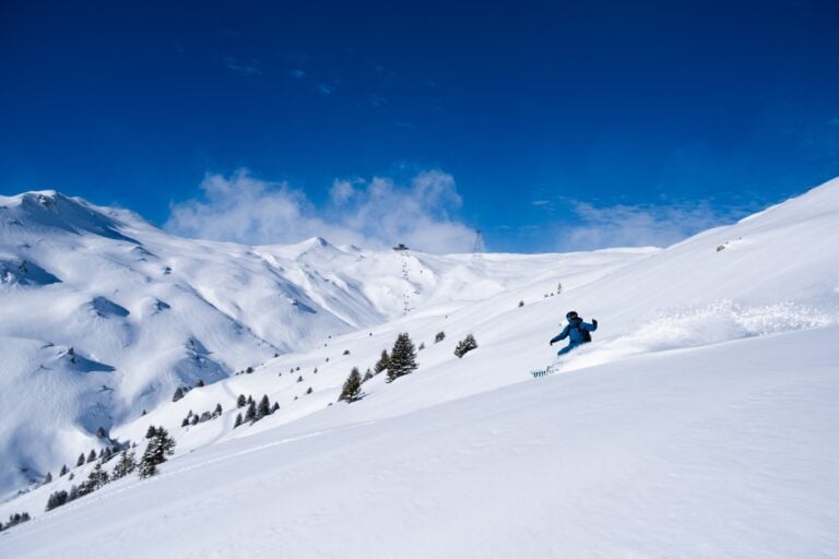 Laax Bluebird Powder