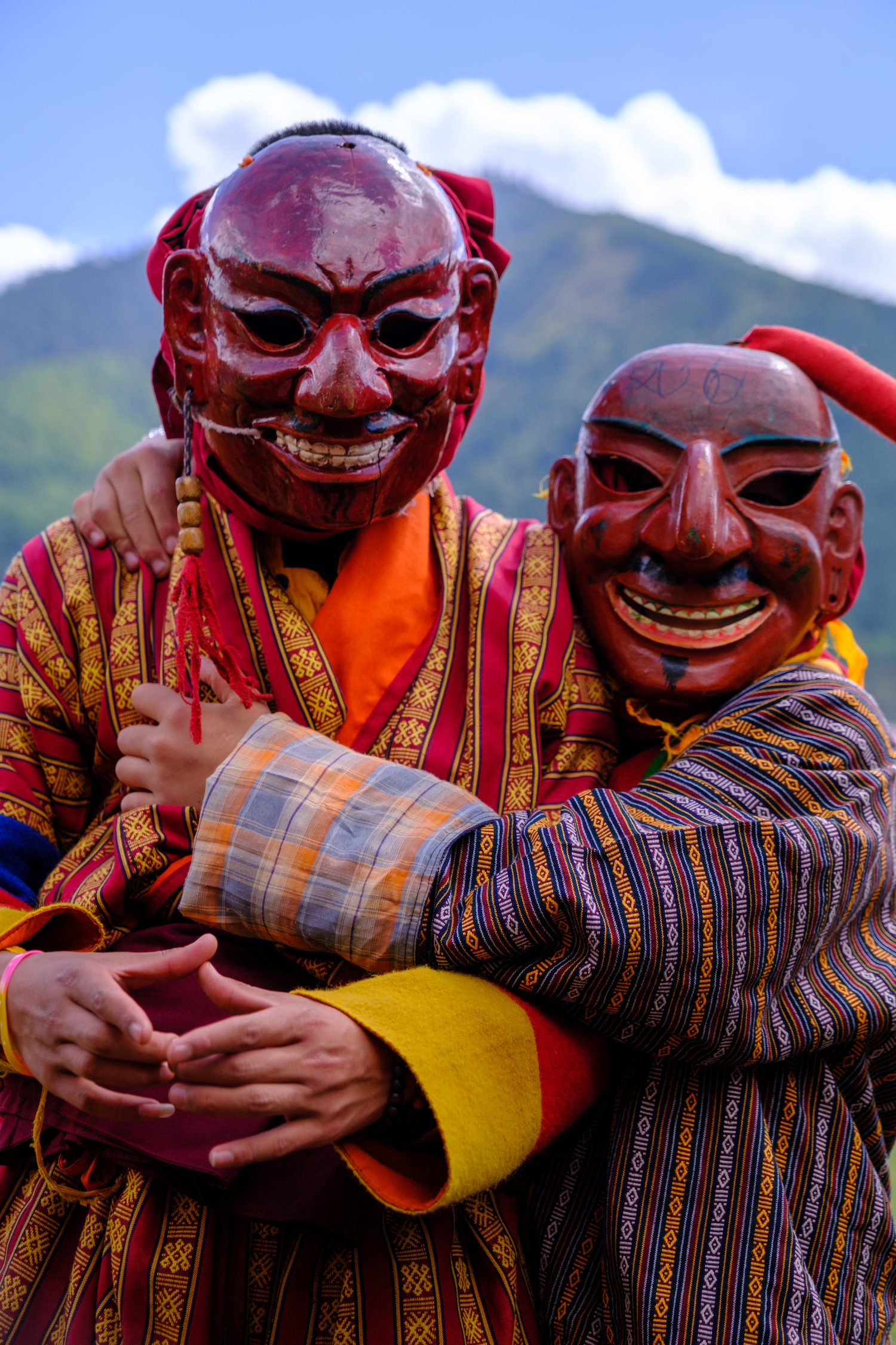 Masked Monks Bhutan