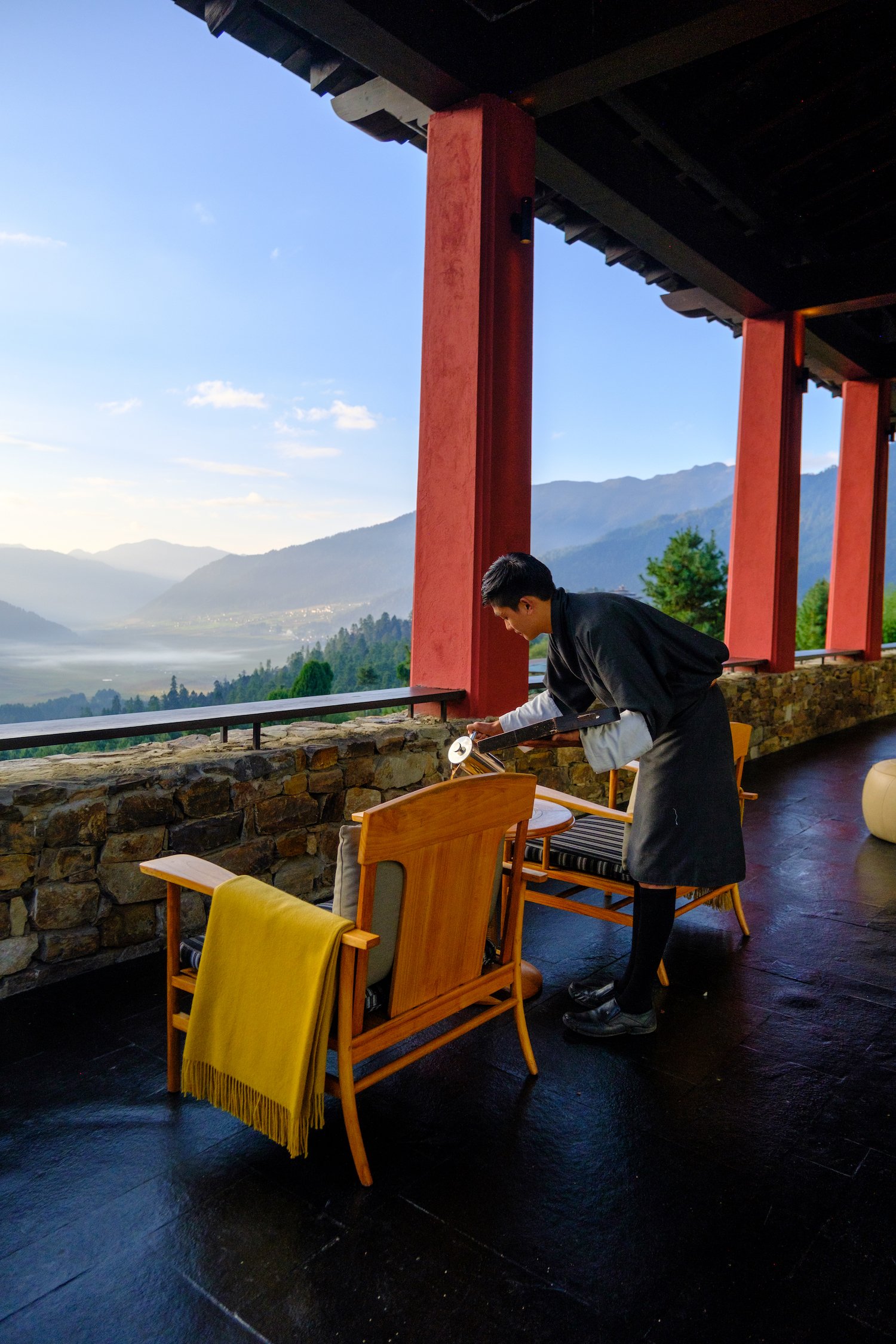 Morning Coffee At Gangtey Lodge