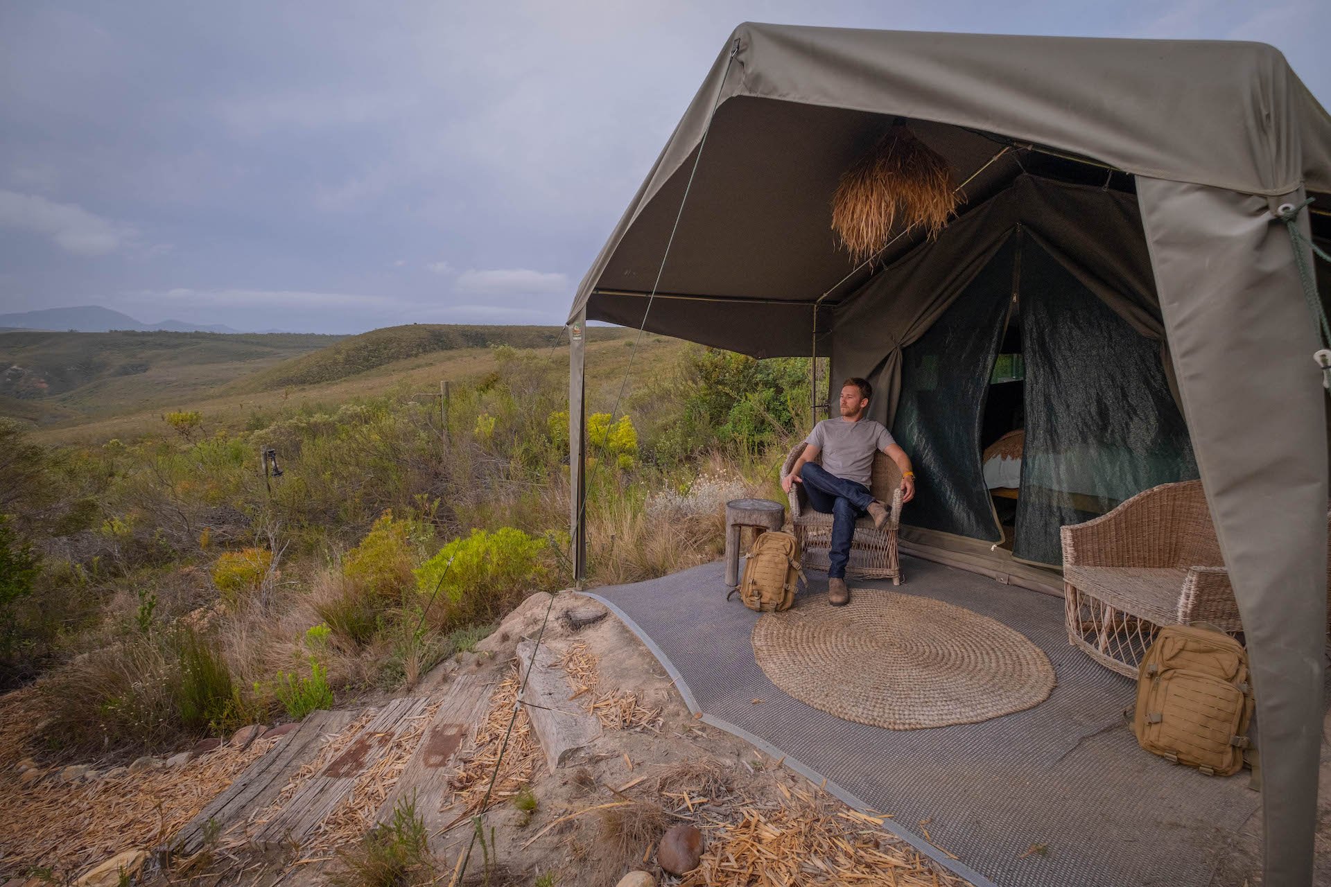 safari backpack and luggage