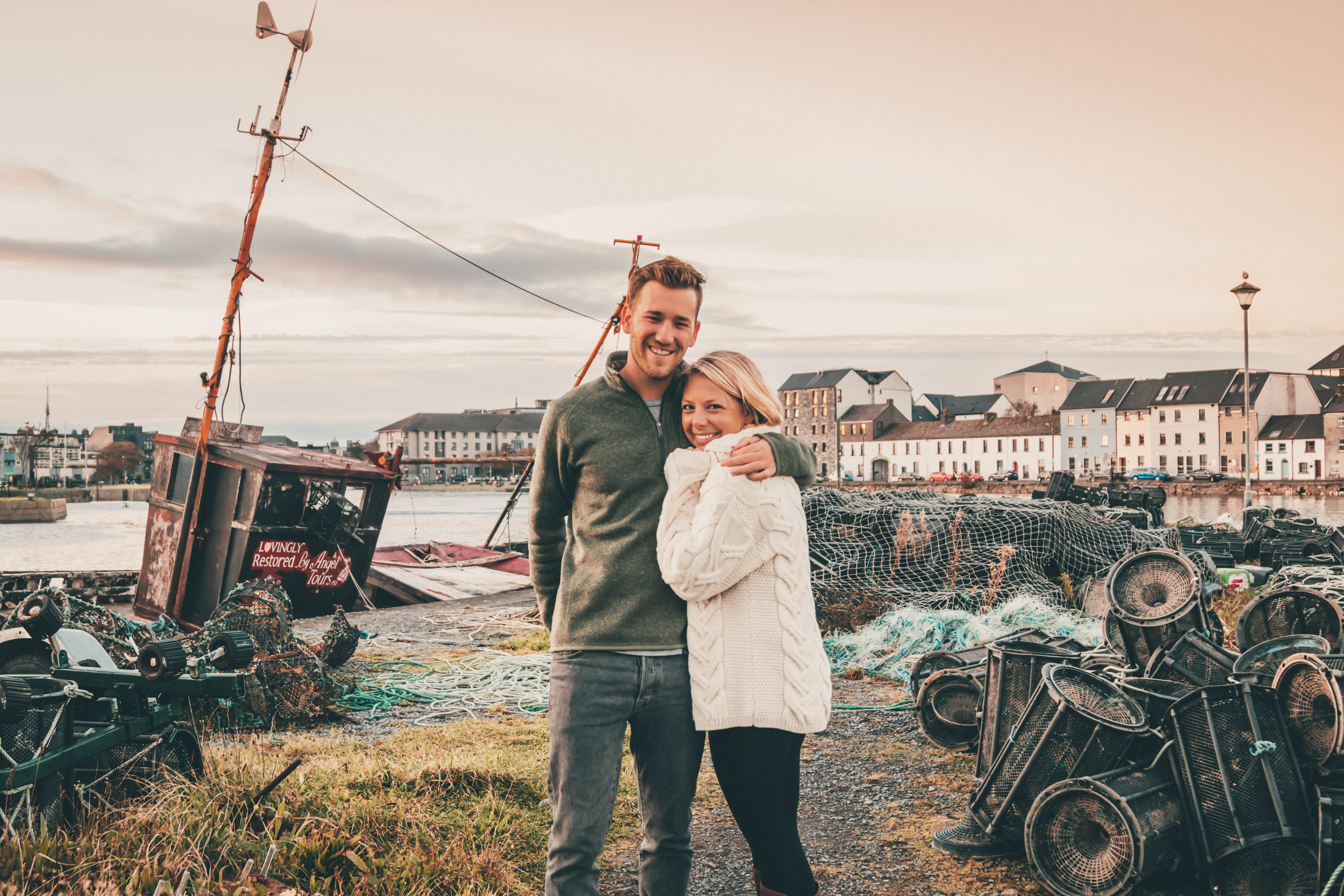 Cameron And Natasha Of The World Pursuit In Galway Harbor